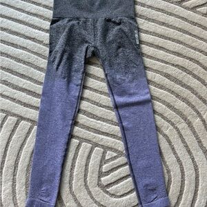 Gymshark Ombre Gray to Purple Leggings